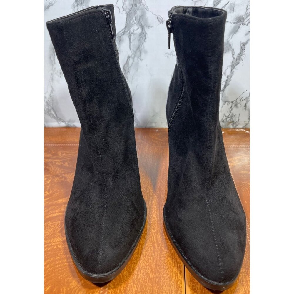 Yoki Black Vella-52 Pointed Toe Ankle western Boots Size 8